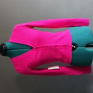 NWT Artizia Wilfred Manila Vital pink rose Vital Rose Cardigan Sweater Size S